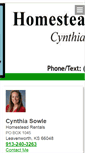 Mobile Screenshot of homesteadrentalslvn.com