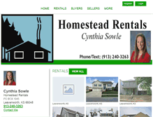 Tablet Screenshot of homesteadrentalslvn.com